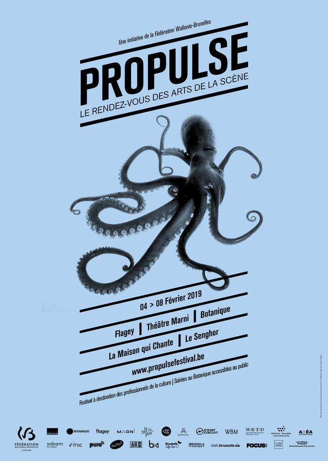 Affiche pour le festival Propulse Bruxelles