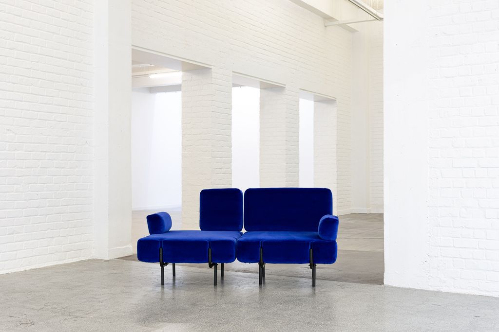 Sofa bleu modulable - ADAPTABLE SOFA