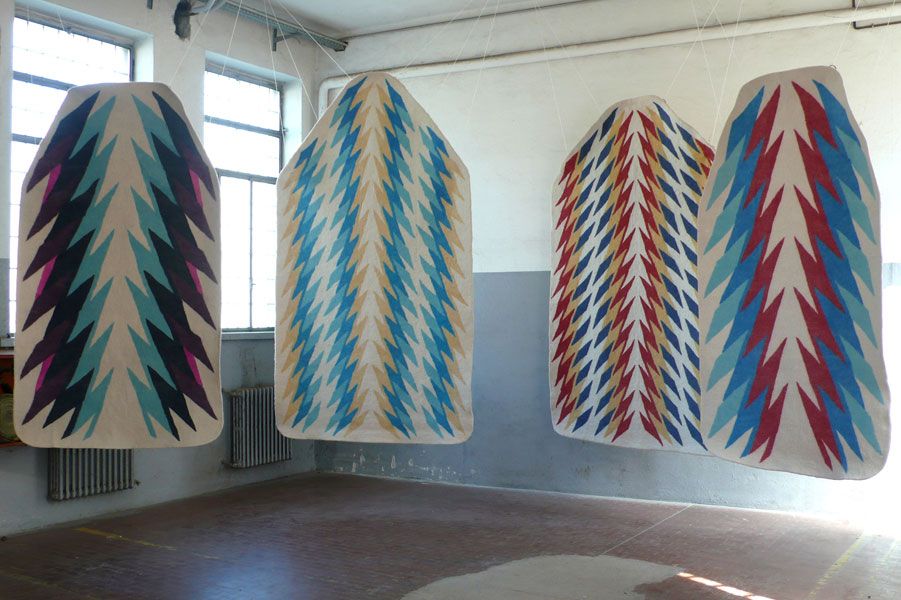 Installation de tapis en collaboration avec Samare Studio